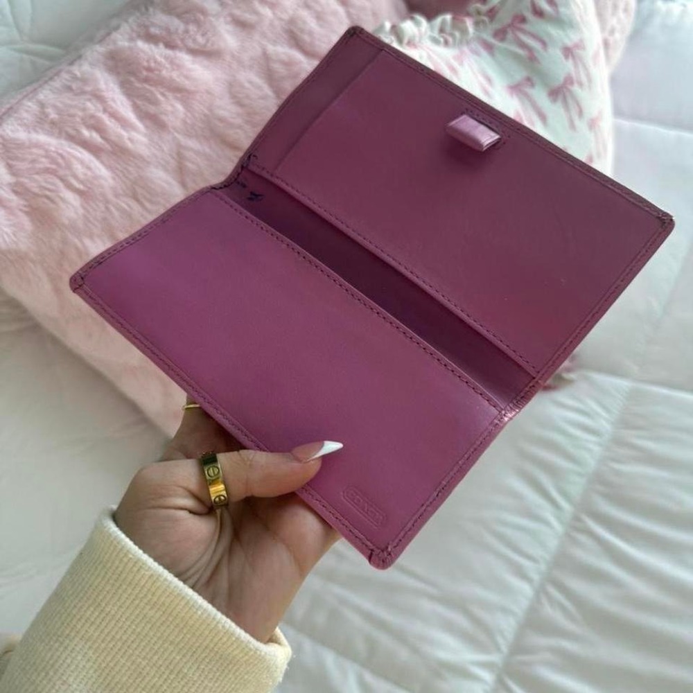 Y2K Coach Barbie Pink Monogram Wallet - Picture 6 of 7